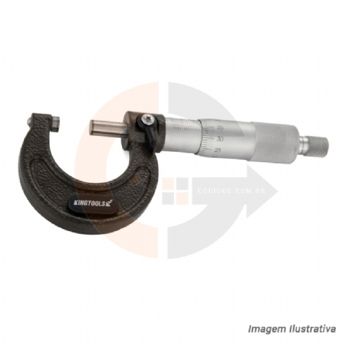 Micrometro Externo Analogico Arco ferro fundido King Tools 503.001 Micrometro Externo Analogico Arco ferro fundido King Tools 503.001