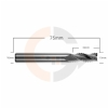 Ampliar foto Fresa 3 cortes 10mm para Desbaste de Aluminio  Metal Duro HRC60