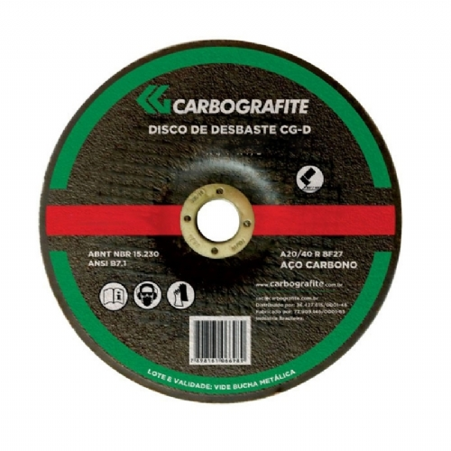Disco de Desbaste CG D 115x6 4x22mm Carbografite