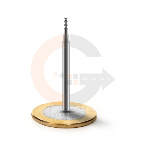 Fresa OSG Hy PRO Metal Duro Topo Reto 2 Cortes 2.0mm x 7.0mm Fresa OSG Hy PRO Metal Duro Topo Reto 2 Cortes 2.0mm x 7.0mm