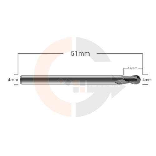 Ampliar foto Fresa OSG Hy PRO Metal Duro Topo Esferico 2 Cortes 4.0mm x 14mm Ampliar foto Fresa OSG Hy PRO Metal Duro Topo Esferico 2 Cortes 4.0mm x 14mm