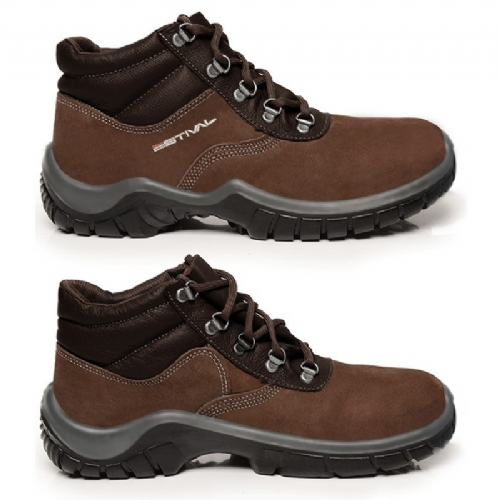 Ampliar foto Bota de Seguranca Work Nobuck com Bico de PVC Marrom N°41 Estival Ampliar foto Bota de Seguranca Work Nobuck com Bico de PVC Marrom N°41 Estival