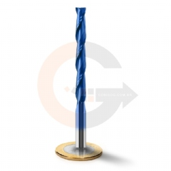 Fresa 2 Cortes Espiral 6.0mm x 52mm Metal Duro com Nano Blue