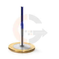 Fresa para MDF 2 Cortes Retos 2.0mm x 17mm Metal Duro Cobertura DLC