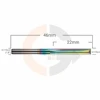 Ampliar foto Fresa para MDF 2 Cortes Retos 3.175mm x 22mm Metal Duro Cobertura DLC