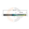 Ampliar foto Fresa para MDF 2 Cortes Retos 4.0mm x 22mm Metal Duro Cobertura DLC