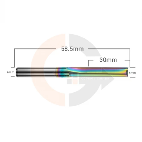 Ampliar foto Fresa para MDF 2 Cortes Retos 6.0mm x 32mm Metal Duro Cobertura DLC Ampliar foto Fresa para MDF 2 Cortes Retos 6.0mm x 32mm Metal Duro Cobertura DLC