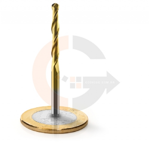 Fresa Esferica Ball Nose 3.175mm x 22mm com Titanio Fresa Esferica Ball Nose 3.175mm x 22mm com Titanio