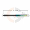 Ampliar foto Fresa para MDF 2 Cortes Retos 3.175mm x 12mm Metal Duro Cobertura DLC
