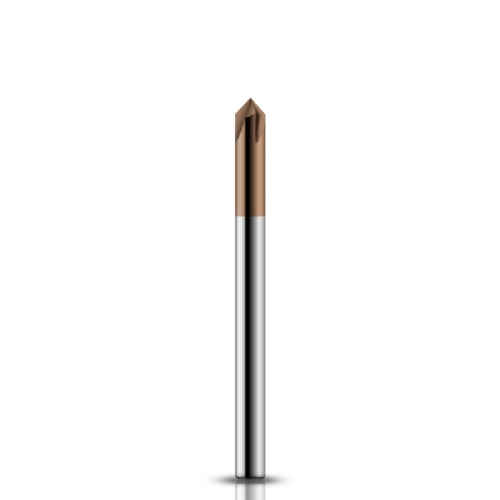 Fresa de Metal Duro para Chanfro em Aco 4.0mm x 90 graus cobertura CrAITiN HRC55 Fresa de Metal Duro para Chanfro em Aco 4.0mm x 90 graus cobertura CrAITiN HRC55