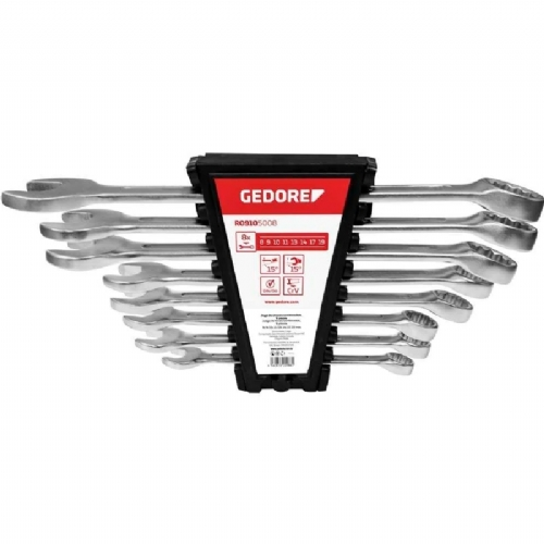 Jogo de Chave Combinada de 8 a 19mm com 8 pecas Gedore Red 3365203 Jogo de Chave Combinada de 8 a 19mm com 8 pecas Gedore Red 3365203