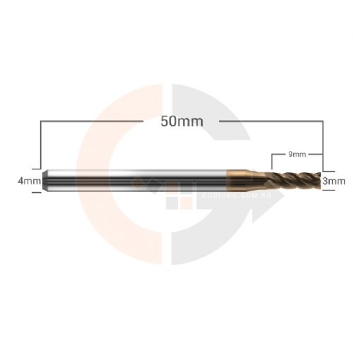 Ampliar foto Fresa de Metal Duro Para Ferro e Aco 4 Cortes HRC55 3.0mm x 8.0mm Ampliar foto Fresa de Metal Duro Para Ferro e Aco 4 Cortes HRC55 3.0mm x 8.0mm