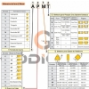 Ampliar foto Inserto APMT1135 PDER H2 TiAlSin Pastilha de Metal Duro para Aco Inox  Grade 5835   10 pecas