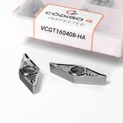 Inserto VCGT160408 HA Pastilha de Metal Duro para Alumínio - 10 peças