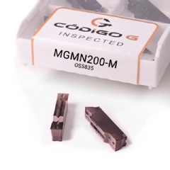 Inserto MGMN200 M TiAlSin Pastilha de Metal Duro para Aço Inox, Grade 5525 - 10 peças