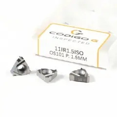 Inserto de Rosca Interna 11IR1.5 ISO P1.5mm Pastilha de Metal Duro para Alumínio