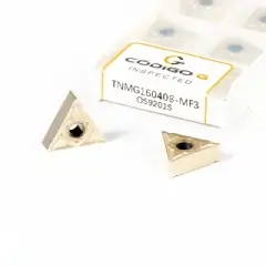 Inserto TNMG160408 Pastilha de Metal Duro para Super Ligas, Grade 9201S - 10 peças Inserto TNMG160408 Pastilha de Metal Duro para Super Ligas, Grade 9201S - 10 peças