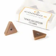 Inserto TPKR1603 PDSR Pastilha de Metal Duro para Aço Inoxidável - Grade 3465 - 10 peças