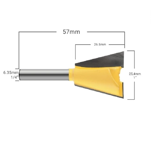 Ampliar foto Fresa para Tupia Rabo de Andorinha 1 4 x 1 pol. 6.35mm x 25.4mm Ampliar foto Fresa para Tupia Rabo de Andorinha 1 4 x 1 pol. 6.35mm x 25.4mm