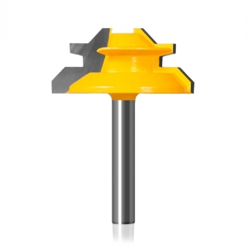 Fresa de encaixe Macho Femea Lock Miter para Tupia 45 graus 1 2 x 3 4 pol. Fresa de encaixe Macho Femea Lock Miter para Tupia 45 graus 1 2 x 3 4 pol.