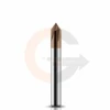 Ampliar foto Fresa de Metal Duro para Chanfro em Aco 6.0mm x 60 graus  cobertura CrAITiN HRC55