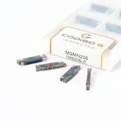 Inserto MGMN200 Pastilha de Metal Duro com Cobertura DLC para Alumínio - 10 peças