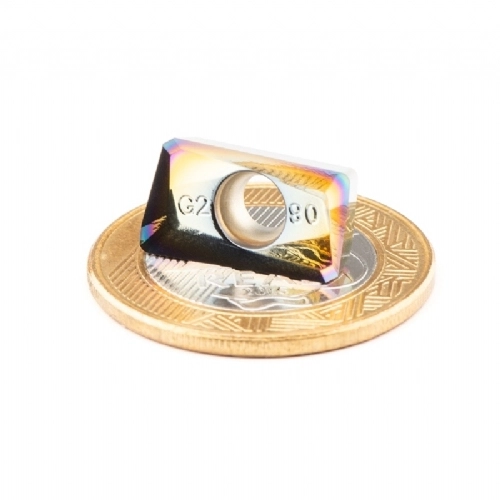 Ampliar foto Inserto APKT1604 PDFR G2 Pastilha de Metal Duro para Aluminio   10 pecas