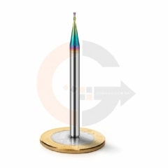 Fresa para Alumínio 2 Cortes 1.0mm x 3.0mm Metal Duro com Cobertura DLC