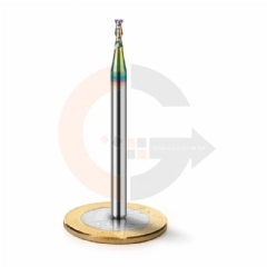 Fresa para Alumínio 2 Cortes 2.0mm x 6.0mm Metal Duro com Cobertura DLC