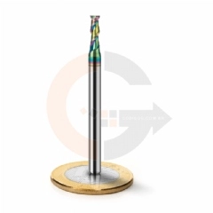 Fresa para Alumínio 2 Cortes 3.0mm x 9.0mm Metal Duro com Cobertura DLC