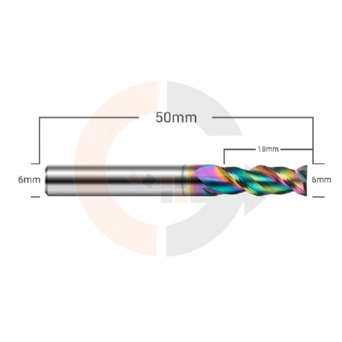 Ampliar foto Fresa para Aluminio 2 Cortes 6.0mm x 18mm Metal Duro com Cobertura DLC Ampliar foto Fresa para Aluminio 2 Cortes 6.0mm x 18mm Metal Duro com Cobertura DLC