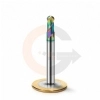 Ampliar foto Fresa para Aluminio Esferica 2 Cortes 6.0mm x 12mm Metal Duro com Cobertura DLC