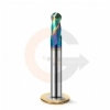 Ampliar foto Fresa para Aluminio Esferica 2 Cortes 10mm x 20mm Metal Duro com Cobertura DLC
