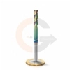 Ampliar foto Fresa de Haste Aliviada 2 cortes 6.0mm x 20mm Metal Duro HRC55 DLC