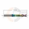 Ampliar foto Fresa de Haste Aliviada 2 cortes 6.0mm x 20mm Metal Duro HRC55 DLC