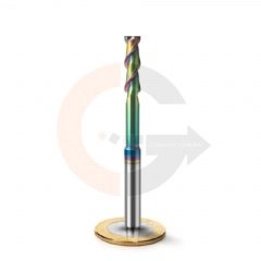 Fresa de Haste Aliviada 2 cortes 6.0mm x 20mm Metal Duro HRC55 DLC