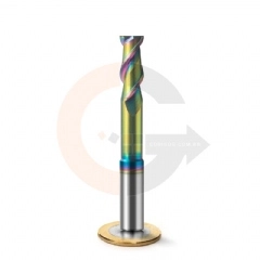 Fresa de Haste Aliviada 2 cortes 10mm x 25mm Metal Duro HRC55 DLC