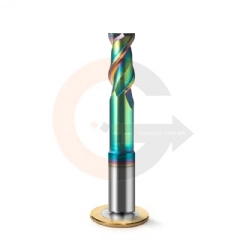 Fresa de Haste Aliviada 2 cortes 12mm x 25mm Metal Duro HRC55 DLC
