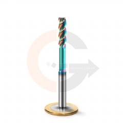Fresa de Haste Aliviada 3 cortes 6.0mm x 20mm Matal Duro HRC55 DLC