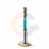 Ampliar foto Fresa de Haste Aliviada 3 cortes 8.0mm x 20mm Matal Duro HRC55 DLC