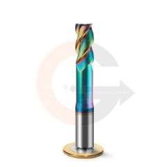 Fresa de Haste Aliviada 3 cortes 12mm x 25mm Matal Duro HRC55 DLC