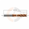 Ampliar foto Fresa de Haste Aliviada 4 cortes 10mmx25mm Matal Duro HRC55