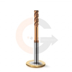 Fresa de Haste Aliviada Toroidal  4 cortes 6mm R0.5 Metal Duro HRC55
