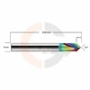 Ampliar foto Fresa para Chanfro em Aluminio 8.0mm x 90 graus  Metal Duro HRC70 Cobertura DLC