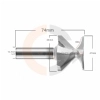 Ampliar foto Fresa para Dobra de MDF 1 2 R30mm   47.1mm