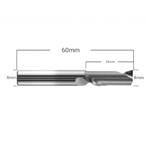 Ampliar foto Fresa Para Aluminio 1 Corte HRC55 8.0mm x 25mm Metal Duro Ampliar foto Fresa Para Aluminio 1 Corte HRC55 8.0mm x 25mm Metal Duro