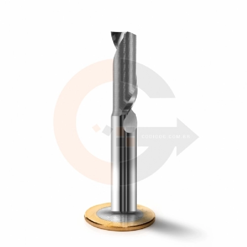 Fresa Para Aluminio 1 Corte HRC55 10mm x 32mm Metal Duro Fresa Para Aluminio 1 Corte HRC55 10mm x 32mm Metal Duro