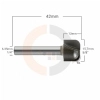 Ampliar foto Fresa para fazer Tigelas  Gamelas  Petisqueiras 15.87mm   Haste 1 4