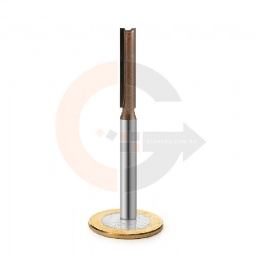Fresa Reta Paralela 6mm x 30mm para Tupia Fresa Reta Paralela 6mm x 30mm para Tupia