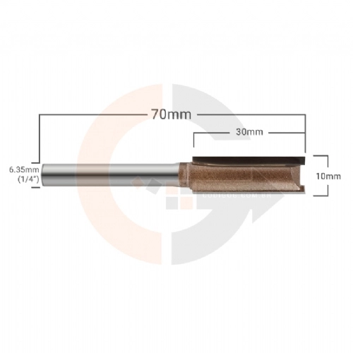 Ampliar foto Fresa Reta Paralela 10mm x 30mm para Tupia Ampliar foto Fresa Reta Paralela 10mm x 30mm para Tupia